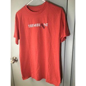 Tremblant Canada Skiing T Shirt short sleeve red heather small